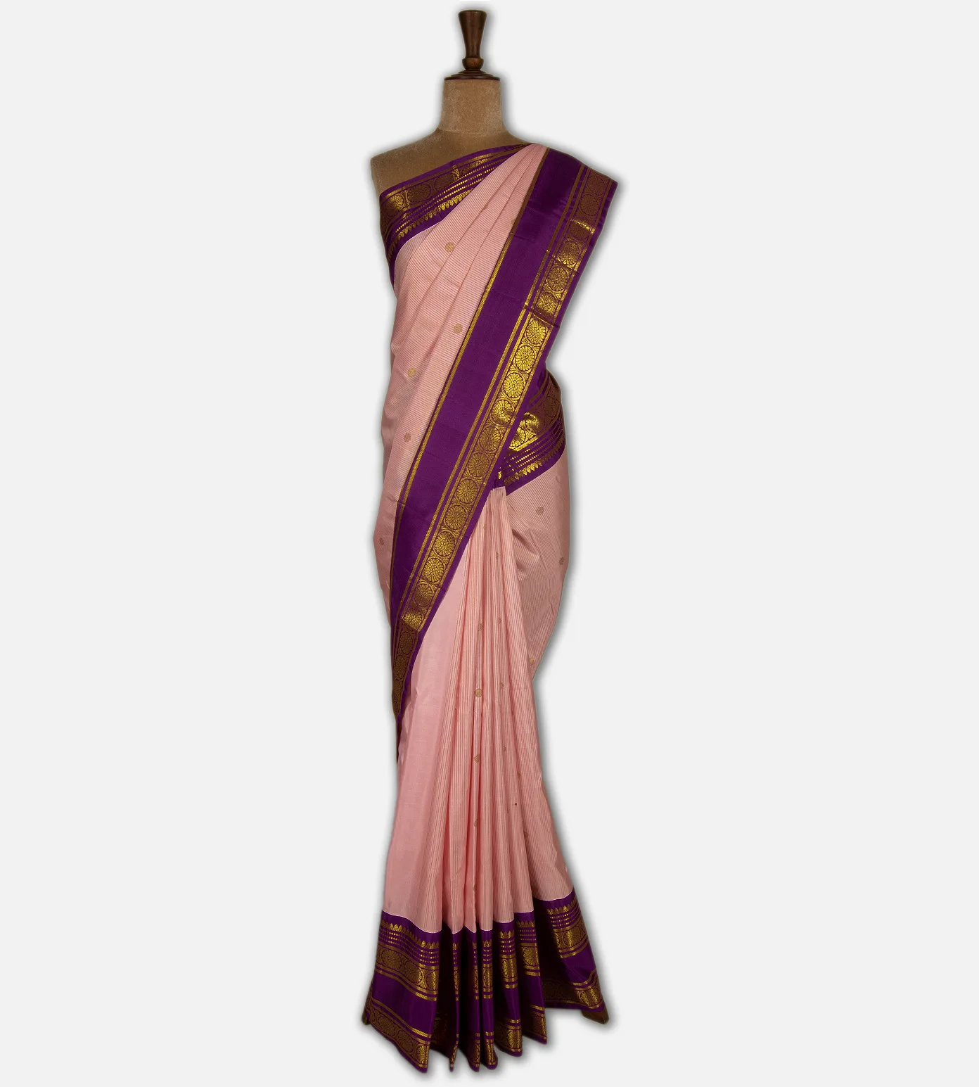 light-peach-kanchipuram-silk-saree-d08119843-b