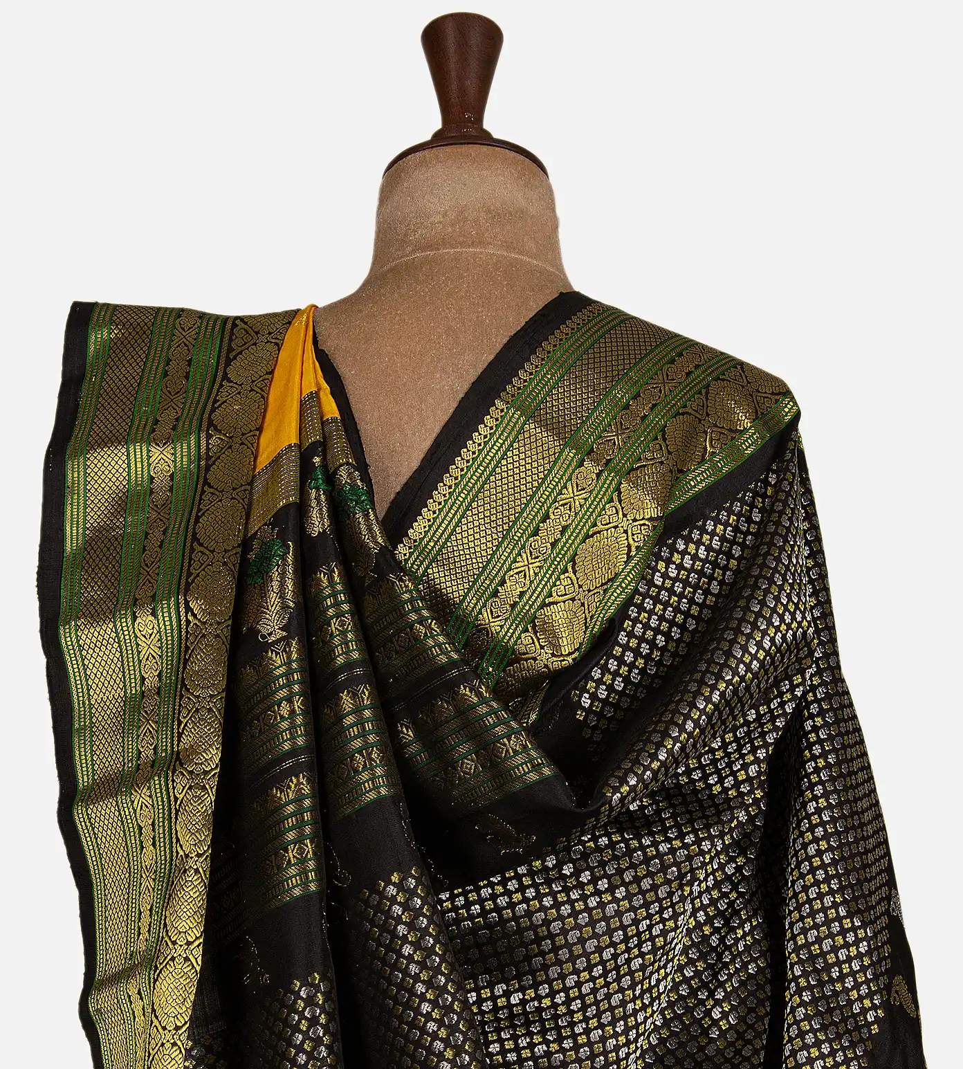 yellow-gadwal-silk-saree-d11136908-c