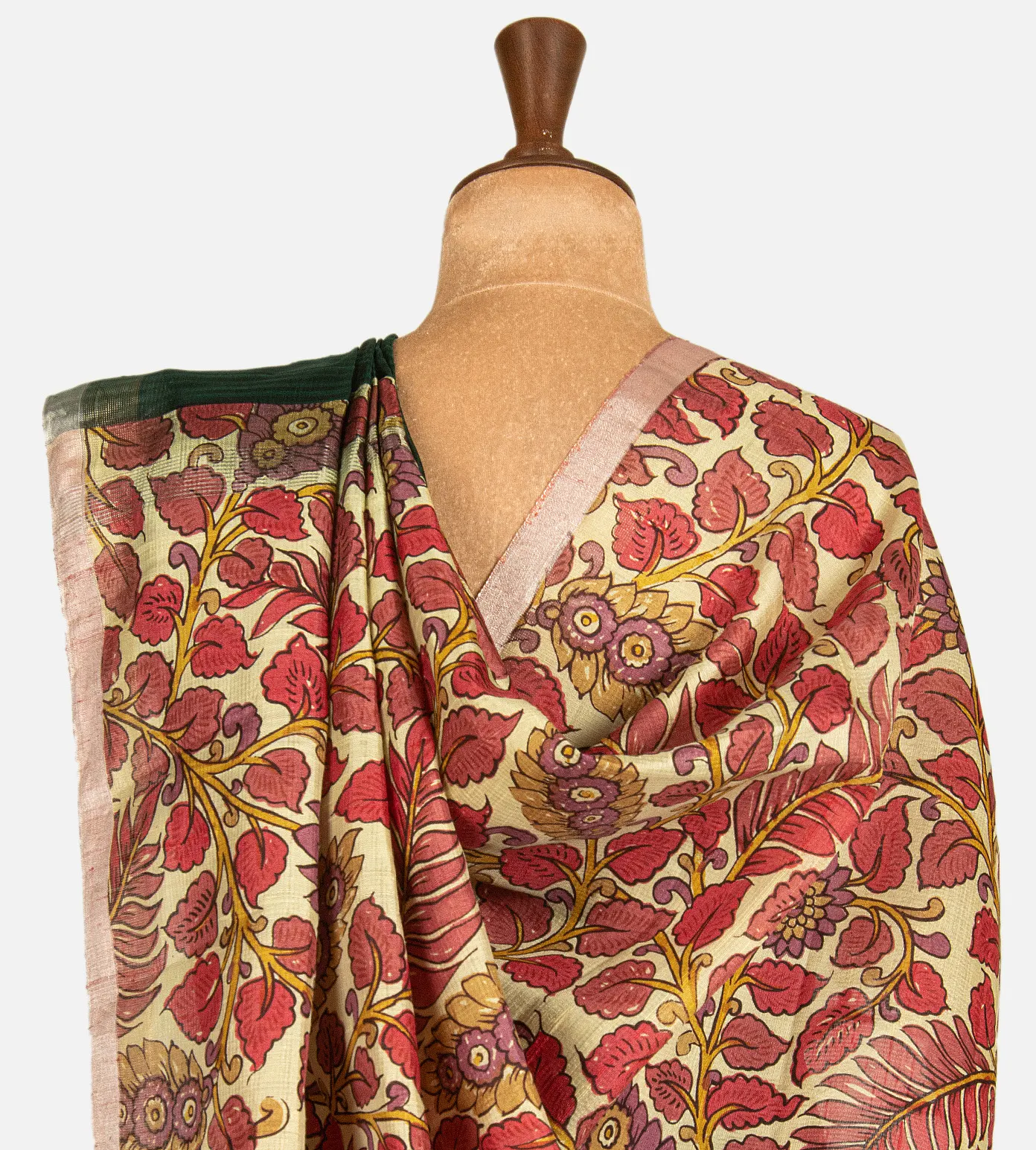 green-and-black-raw-silk-saree-d11138678-c