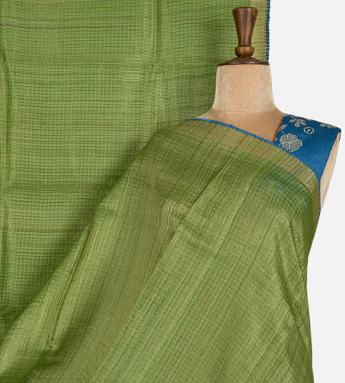 light-green-tussar-saree-d12142528-a