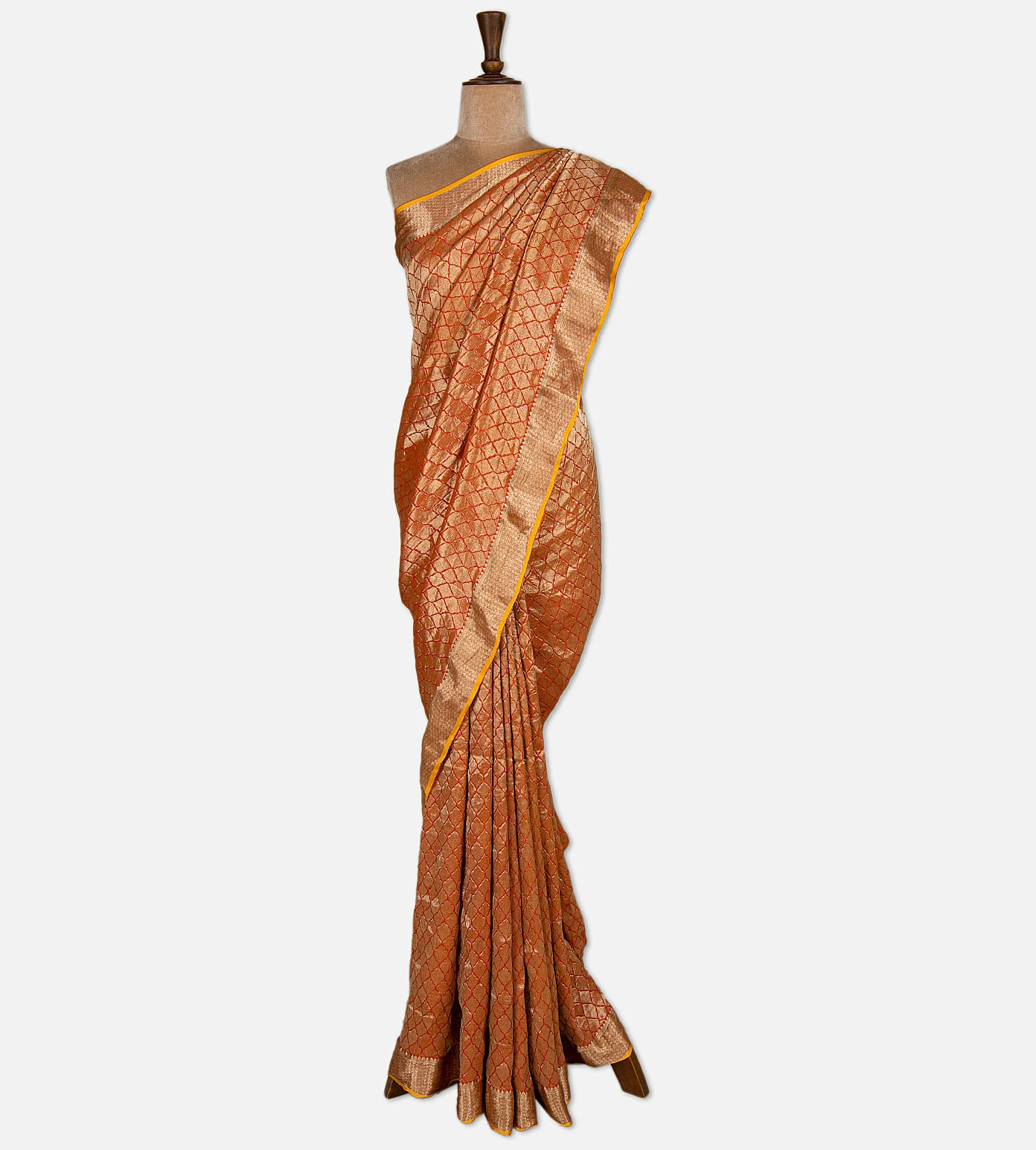 orange-banarasi-crepe-saree-d11139661-b