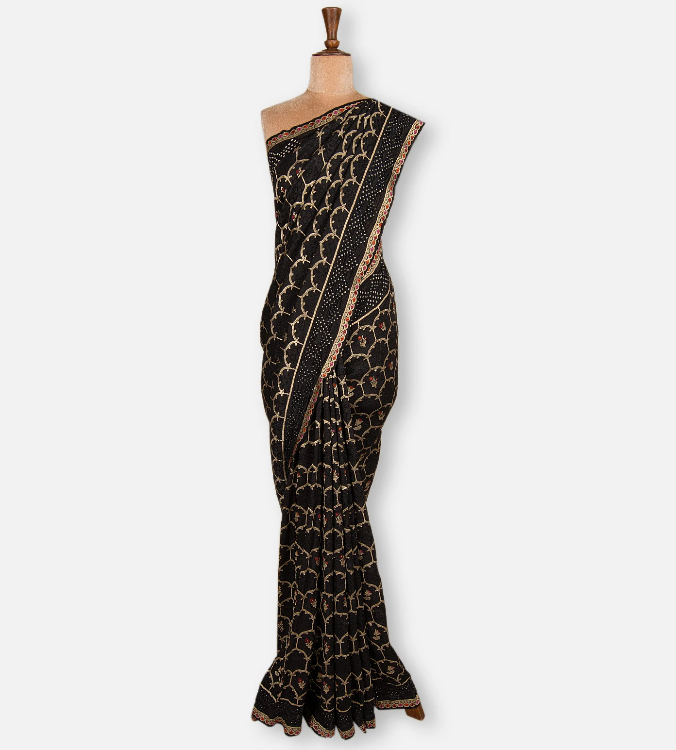 black-bandhani-tussar-georgette-saree-d04102975-b