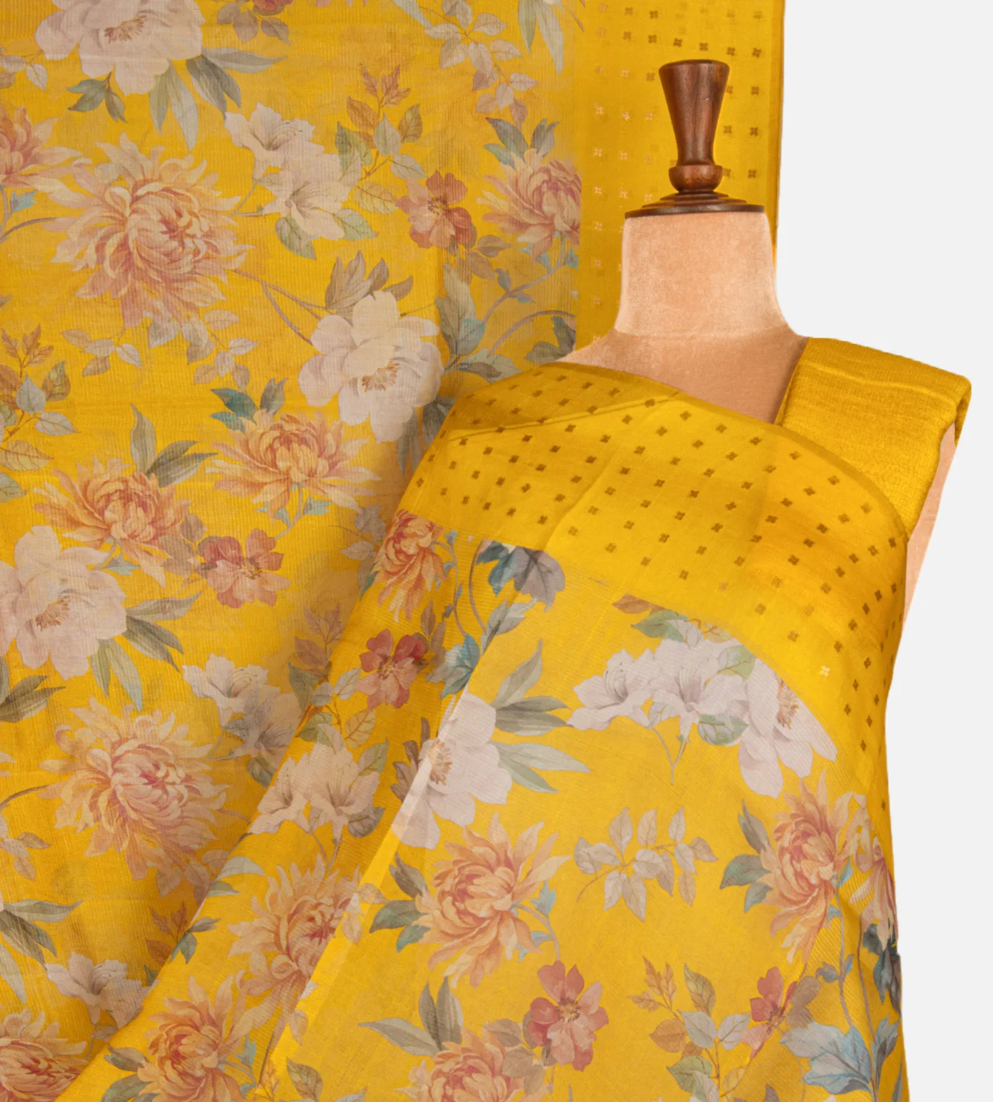 yellow-organza-saree-d09129507-a