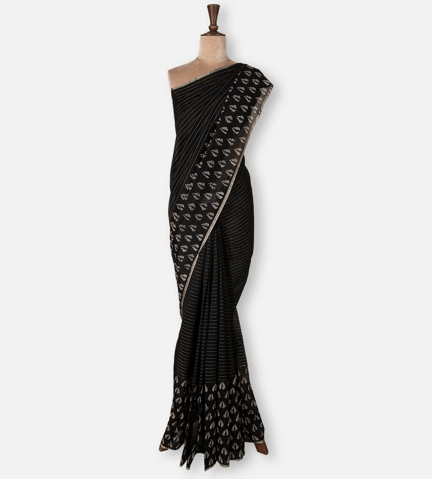 black-chanderi-cotton-saree-d09124480-b