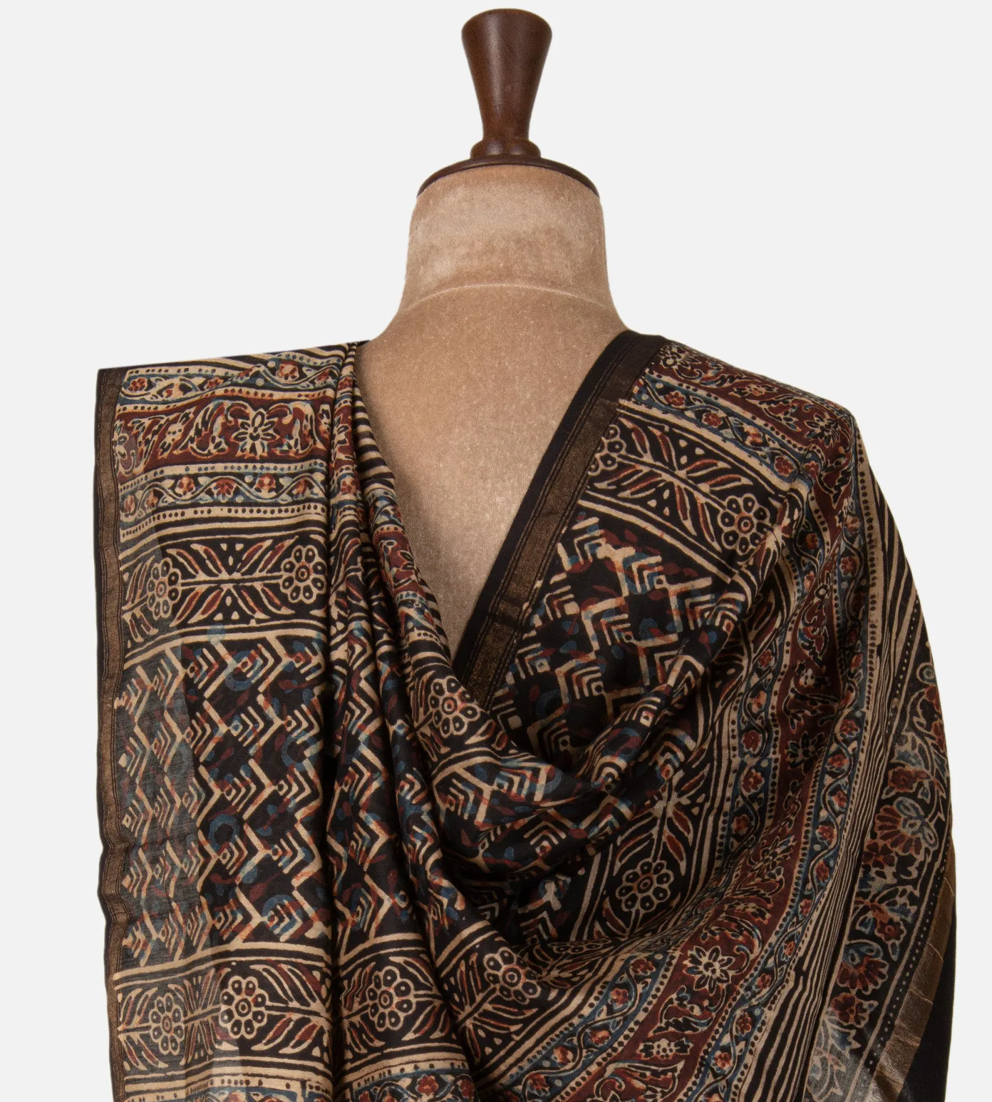 maroon-chanderi-cotton-saree-d09124456-c