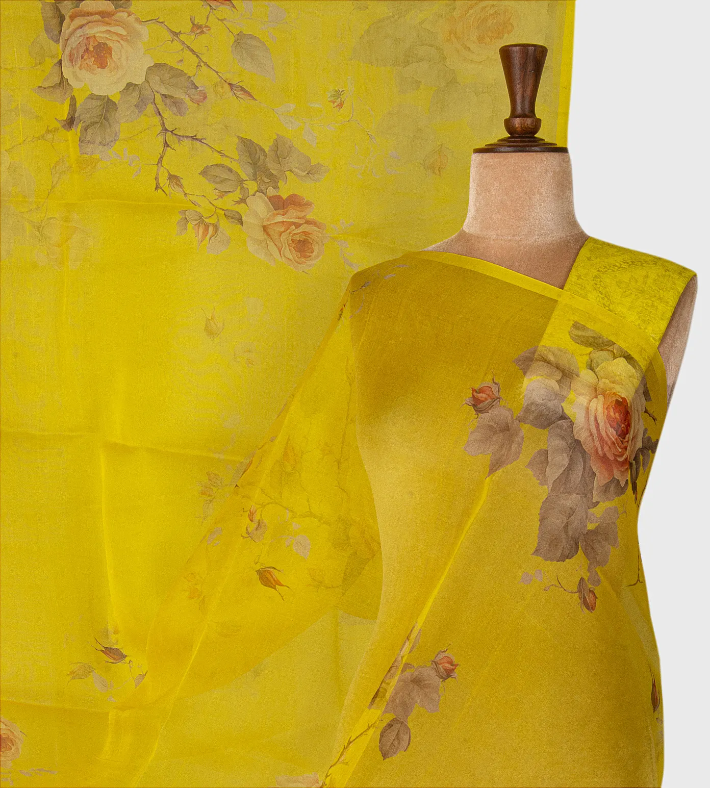 yellow-organza-saree-d12143397-a