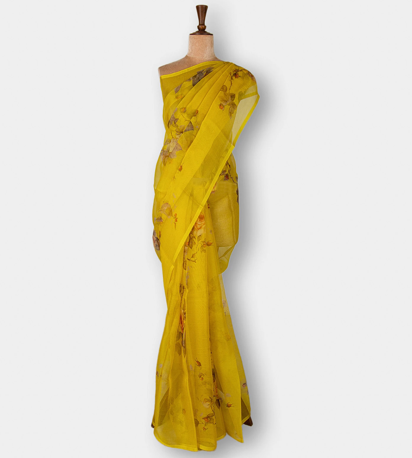 yellow-organza-saree-d12143397-b