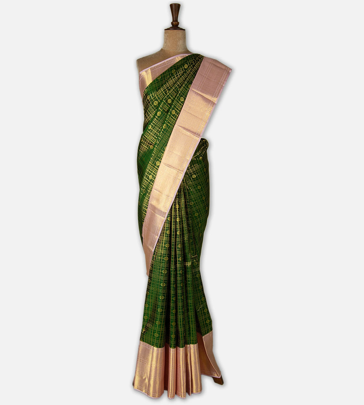 green-kanchipuram-silk-saree-d11135239-b