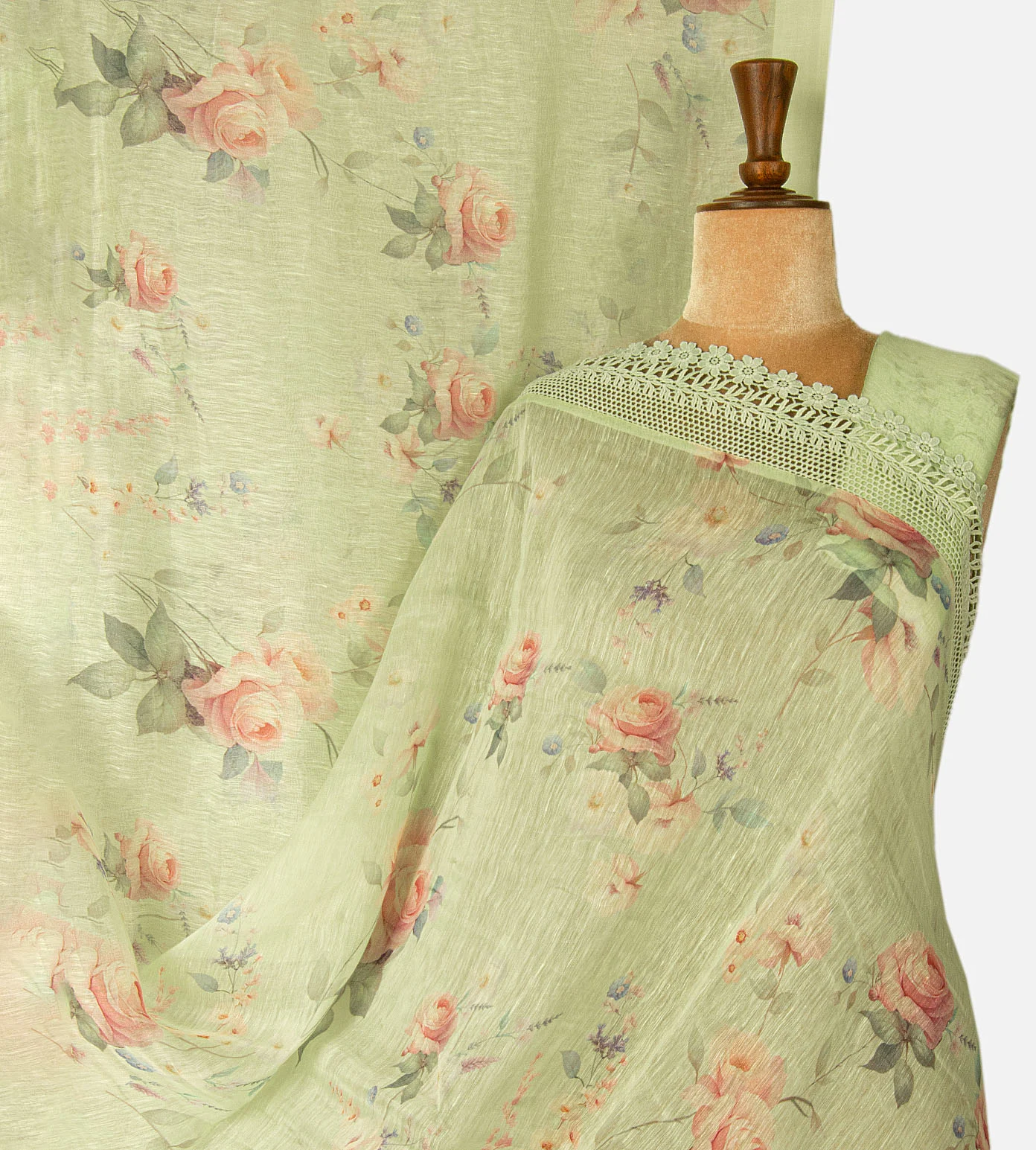 pastel-green-linen-saree-d12142245-a