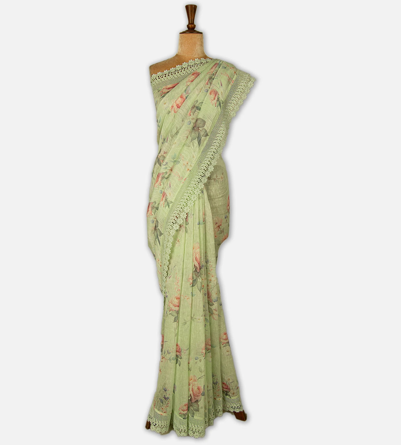 pastel-green-linen-saree-d12142245-b