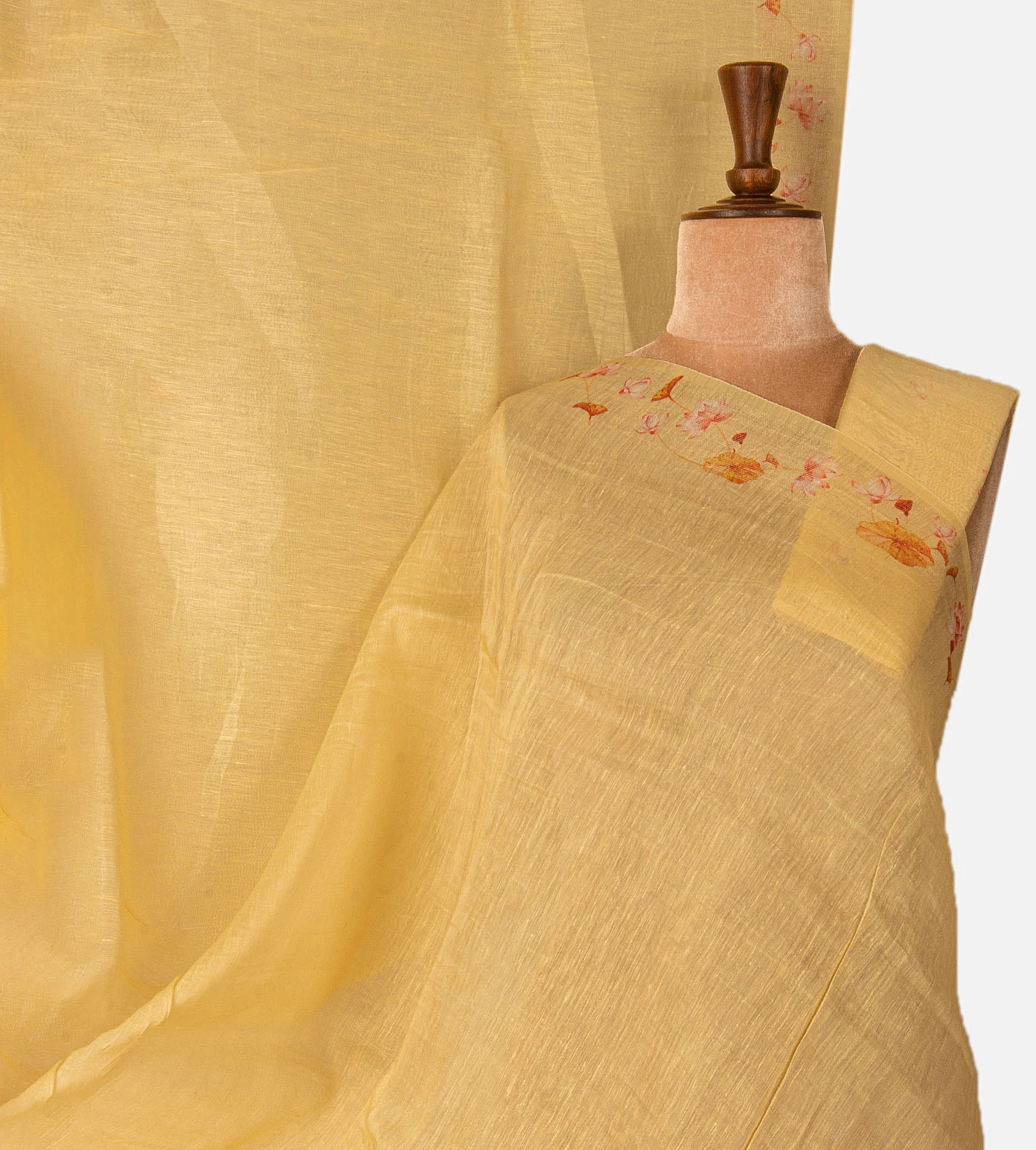yellow-linen-saree-d0397942-a