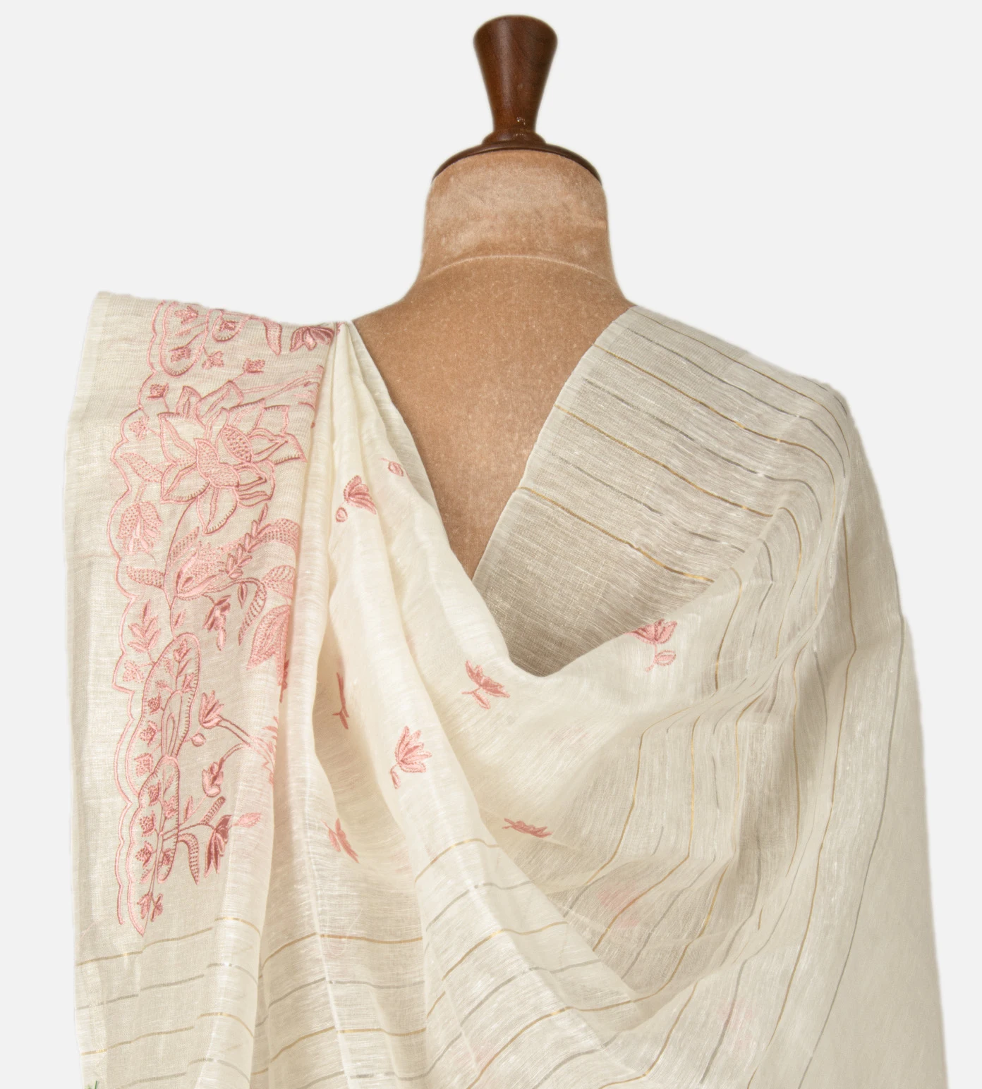 off-white-linen-saree-d09125549-c