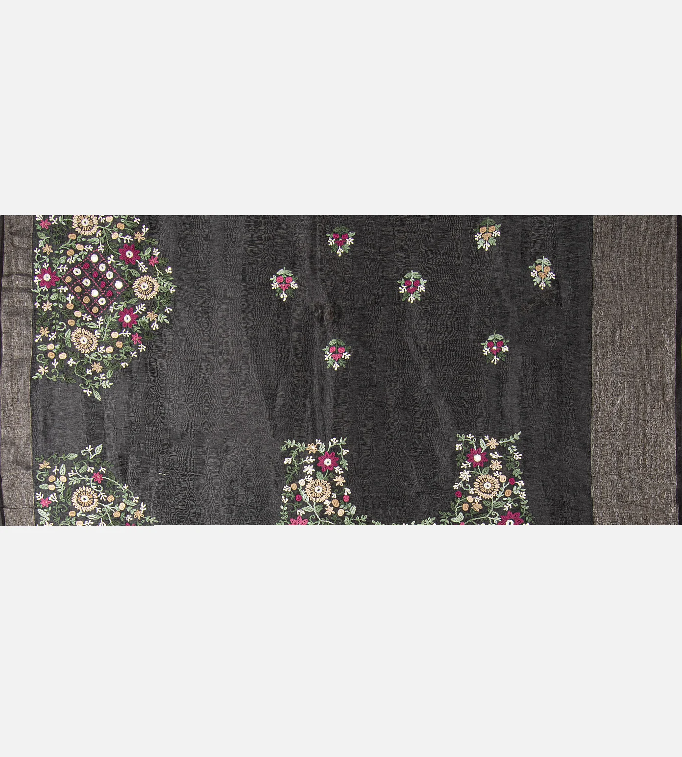 black-linen-embroidery-saree-d12142238-d