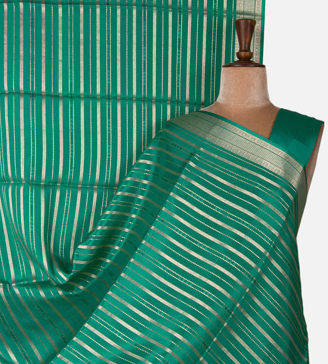 deep-teal-mysore-crepe-saree-d11138471-a