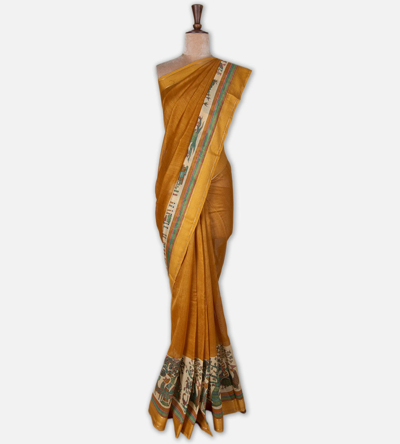 tangerine-yellow-chanderi-cotton-saree-d0190450-b