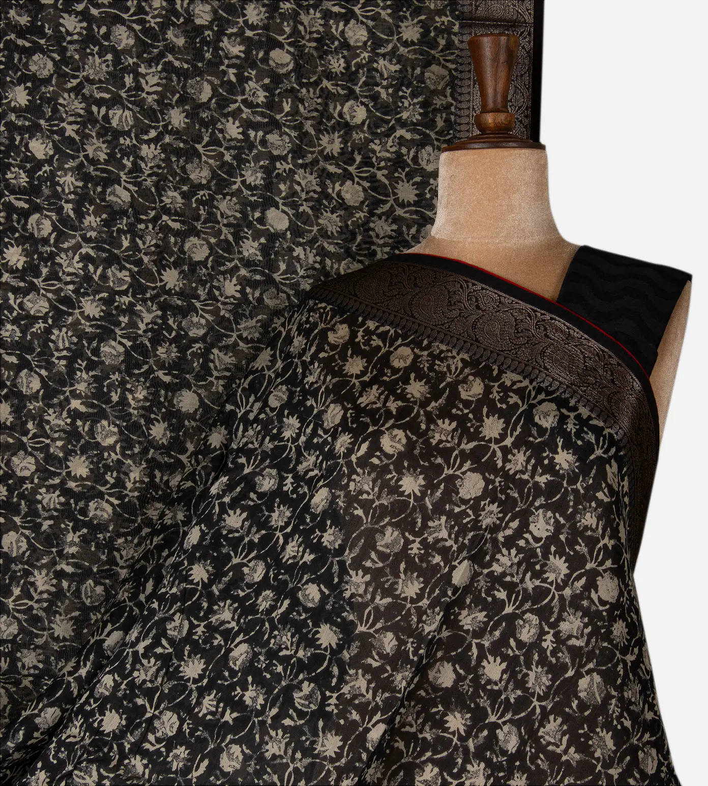 black-chanderi-cotton-saree-d10133896-a