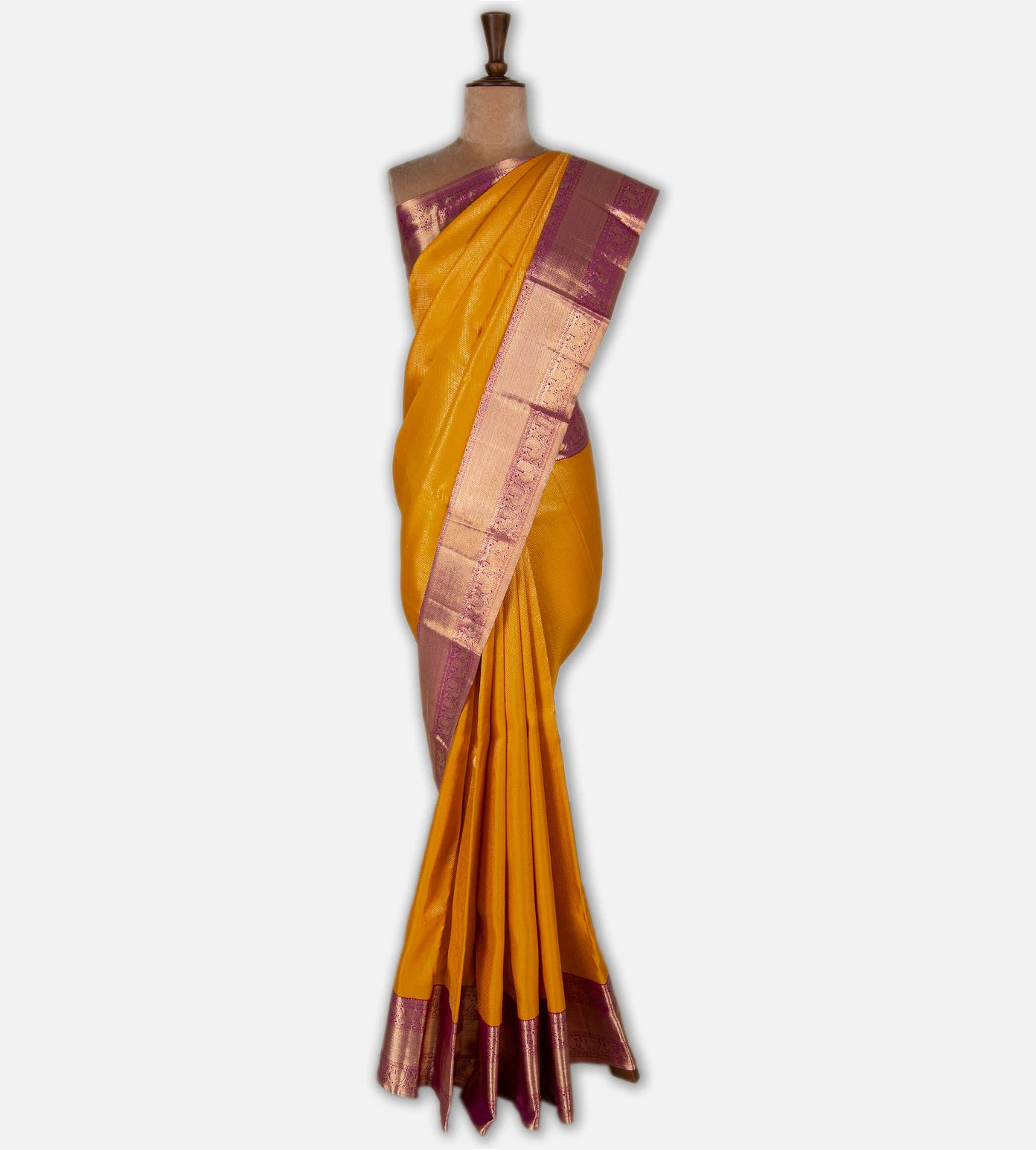 yellow-kanchipuram-silk-saree-d11134957-b