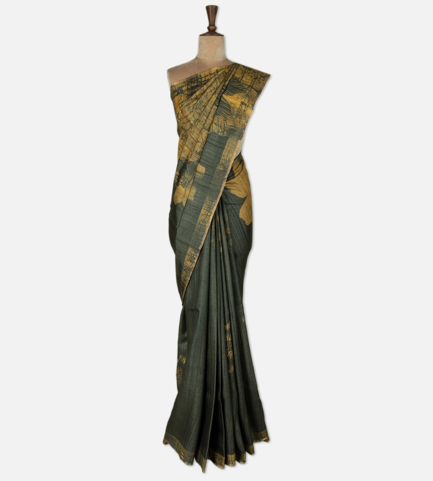 deep-green-tussar-saree-e02150565-b