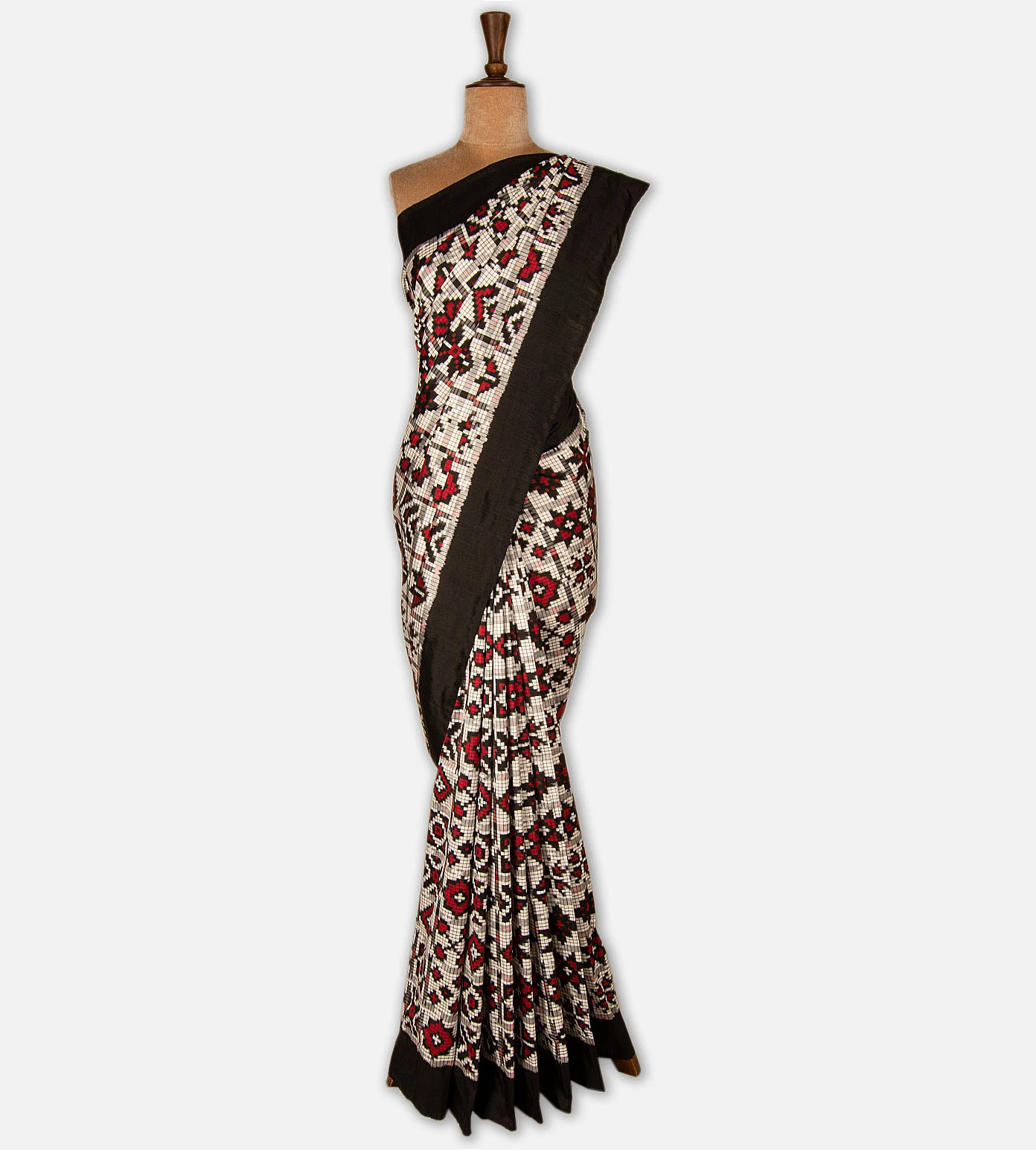off-white-and-grey-ikkat-silk-saree-c1072809-b