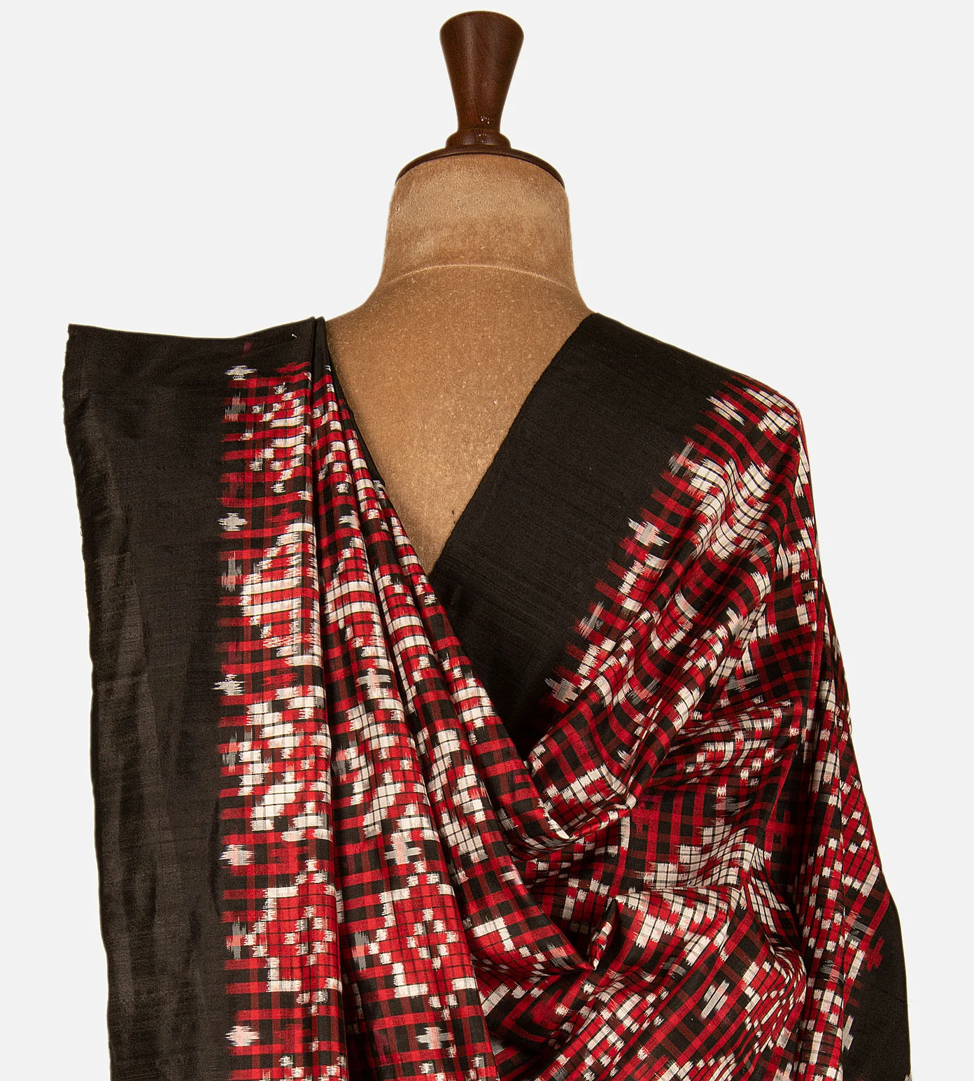 off-white-and-grey-ikkat-silk-saree-c1072809-c