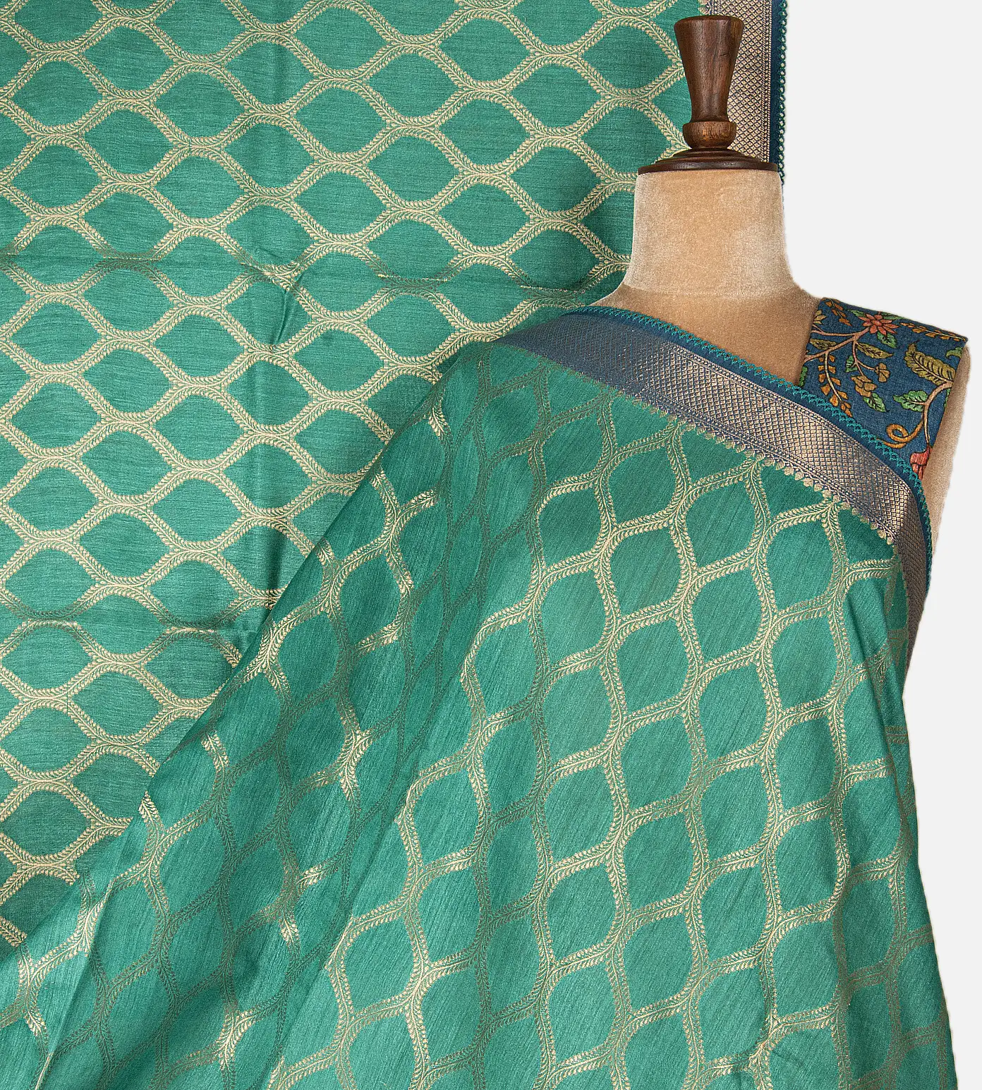sea-green-tussar-saree-e02153107-a