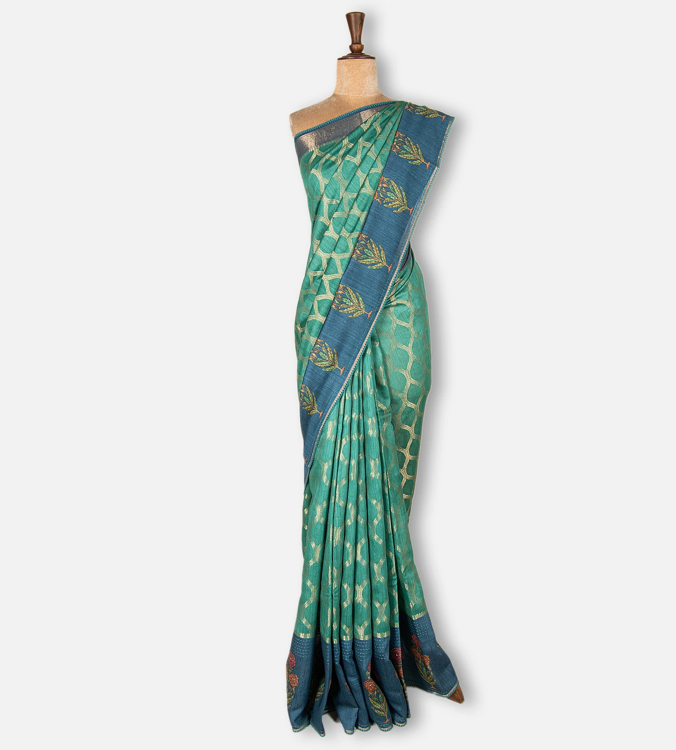 sea-green-tussar-saree-e02153107-b