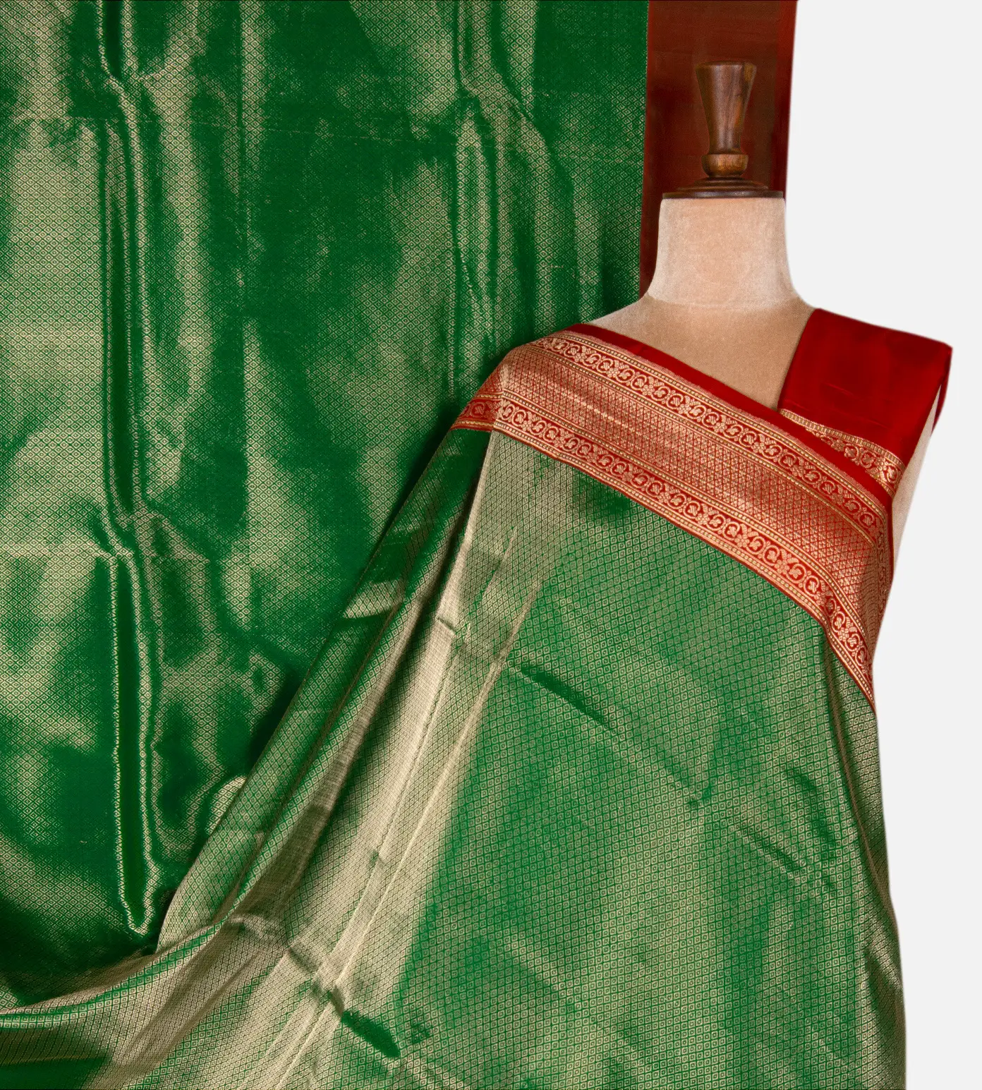 green-banarasi-silk-saree-d11138747-a
