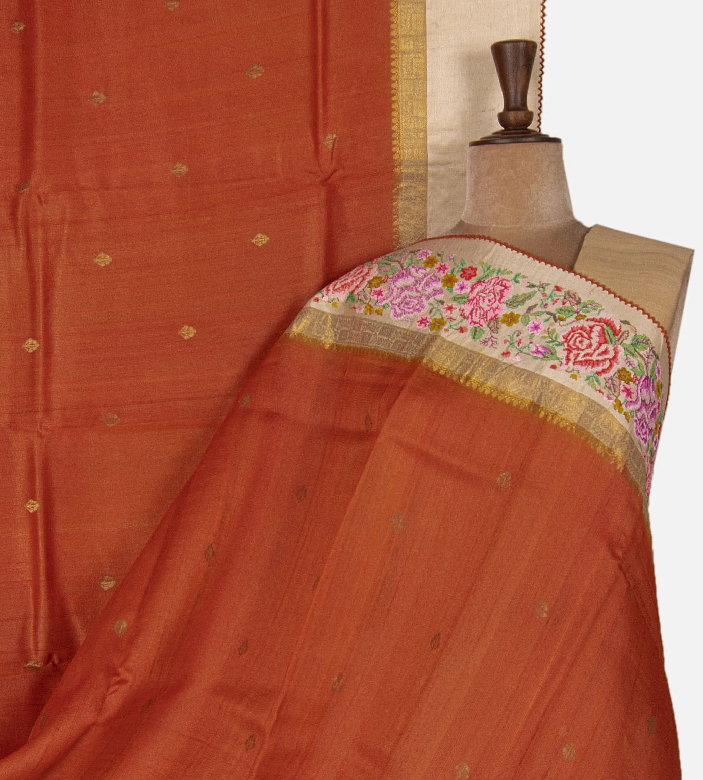 orange-tussar-saree-e02151885-a