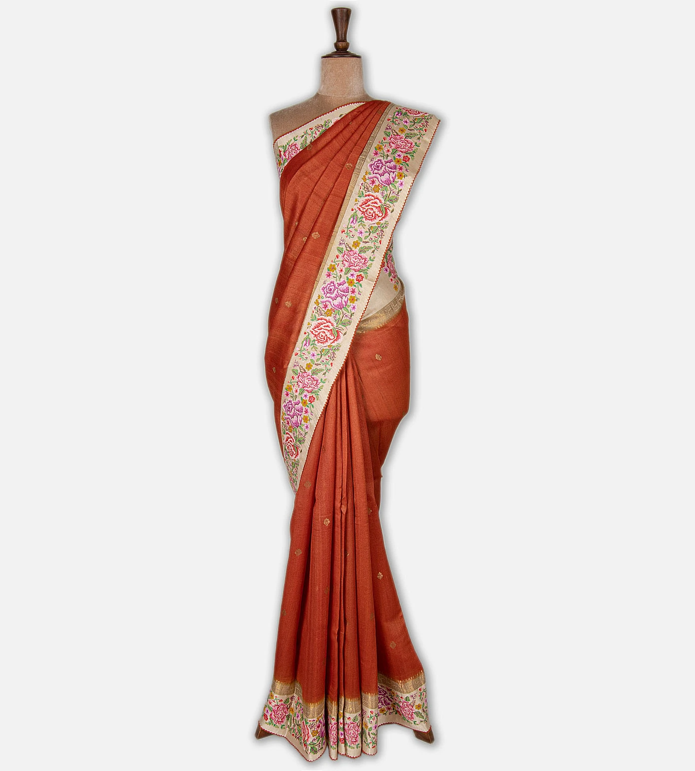 orange-tussar-saree-e02151885-b