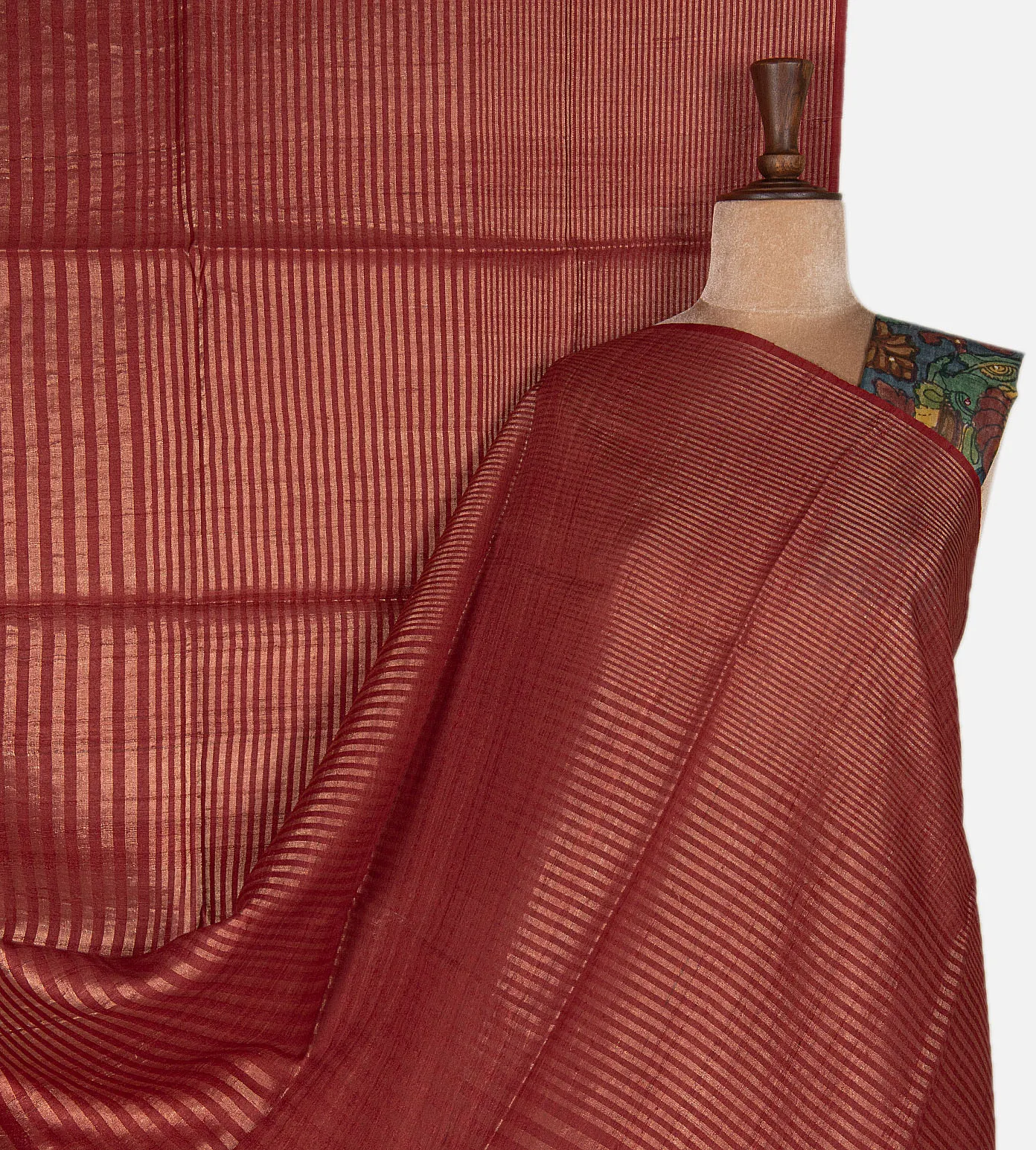 red-tussar-saree-e02149123-a