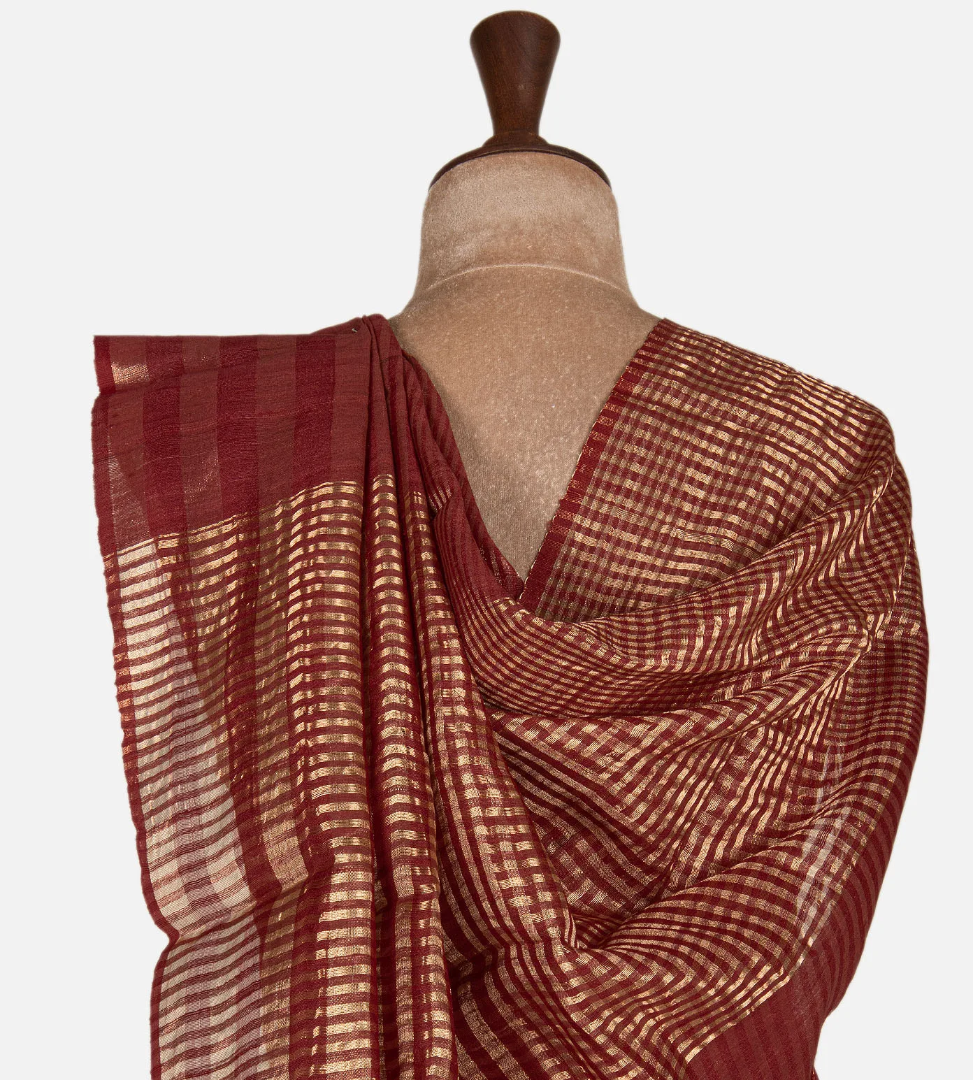 red-tussar-saree-e02149123-c