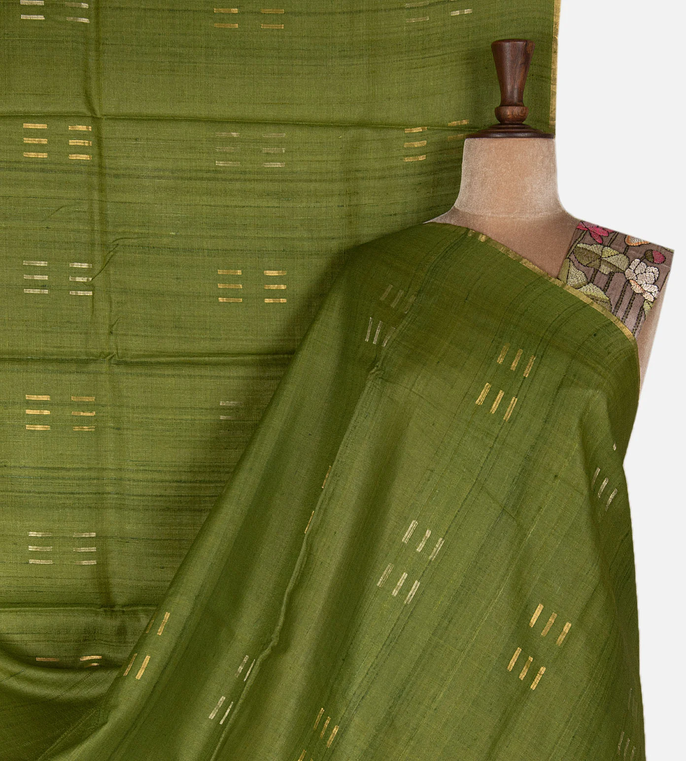 green-tussar-saree-e02149097-a