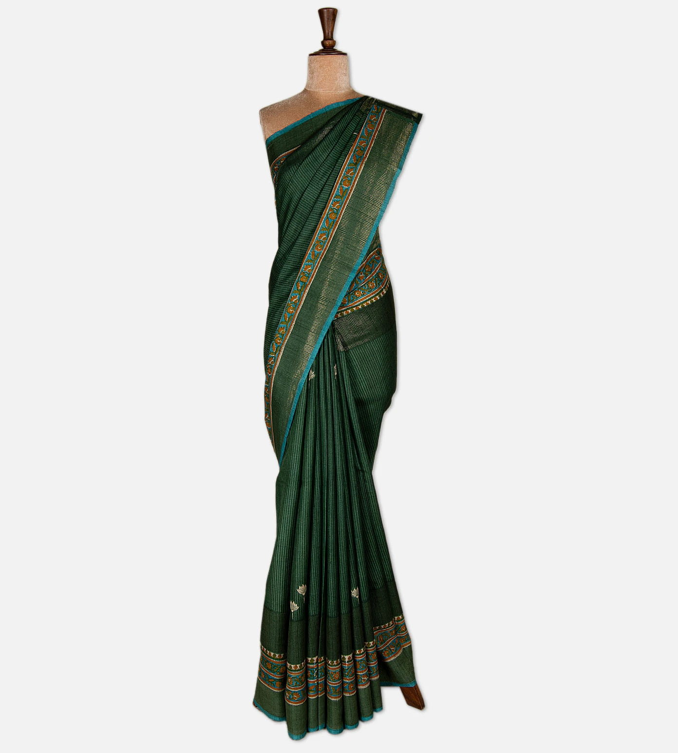green-tussar-saree-e02149158-b