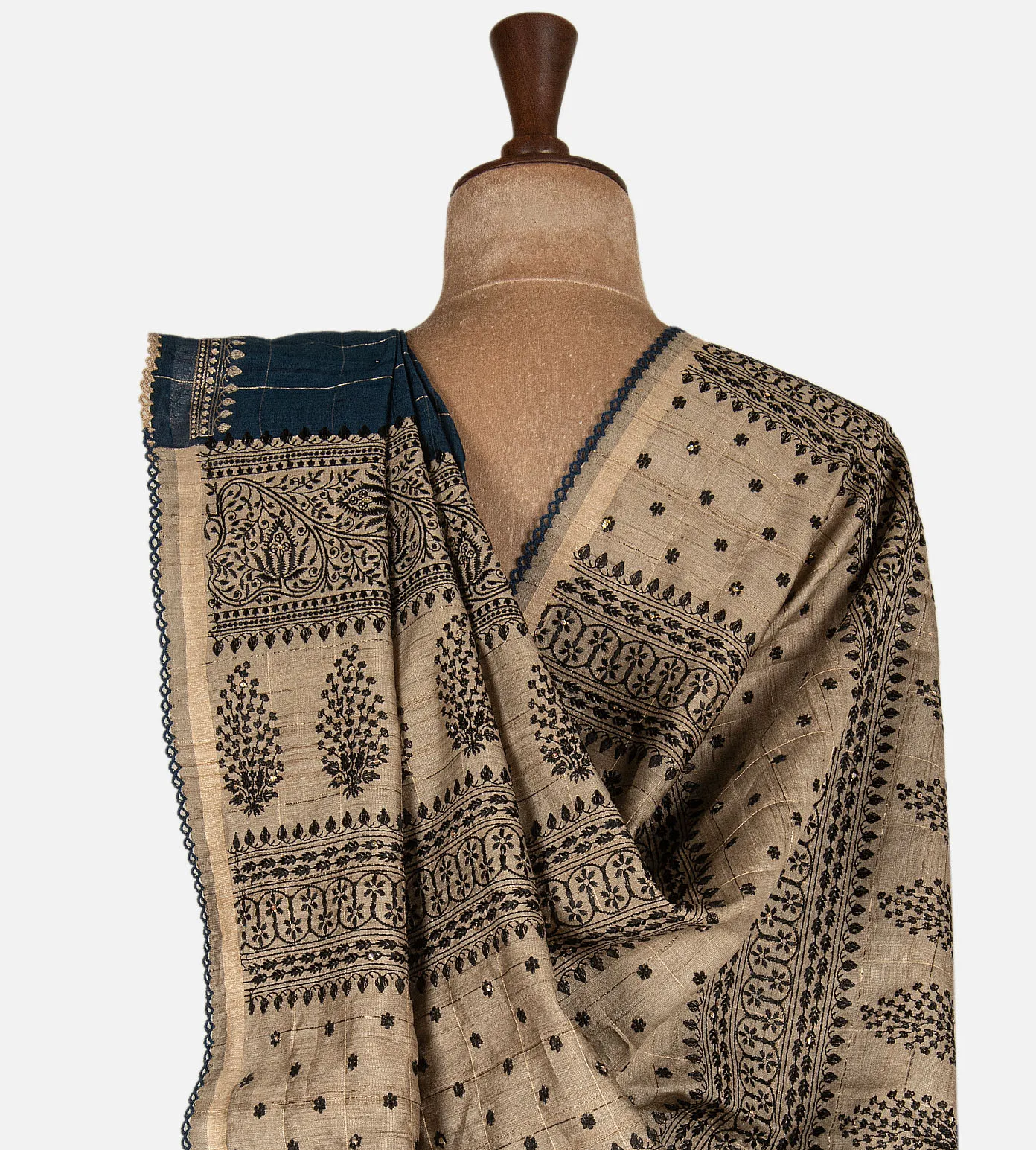 blue-tussar-saree-d11138228-c