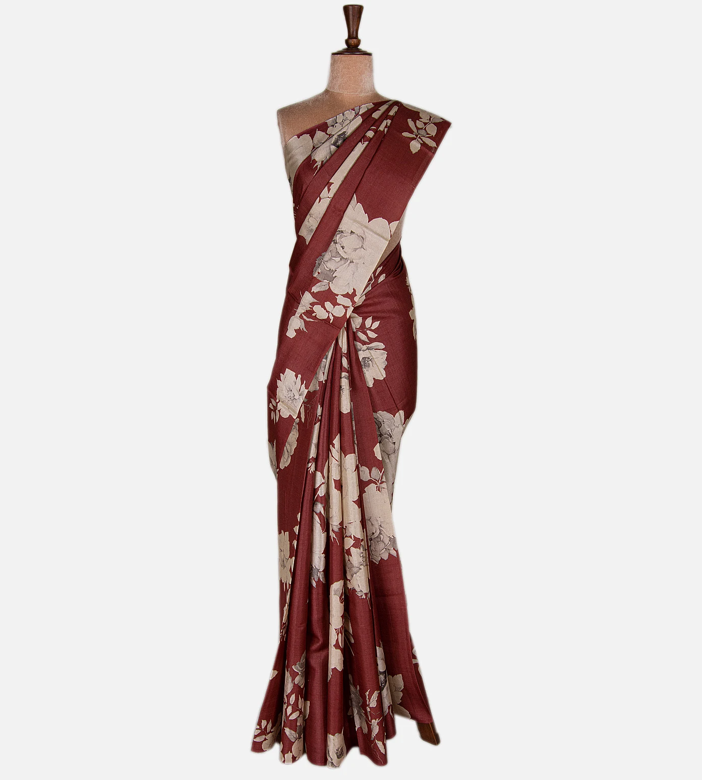 maroon-tussar-saree-d09128801-b
