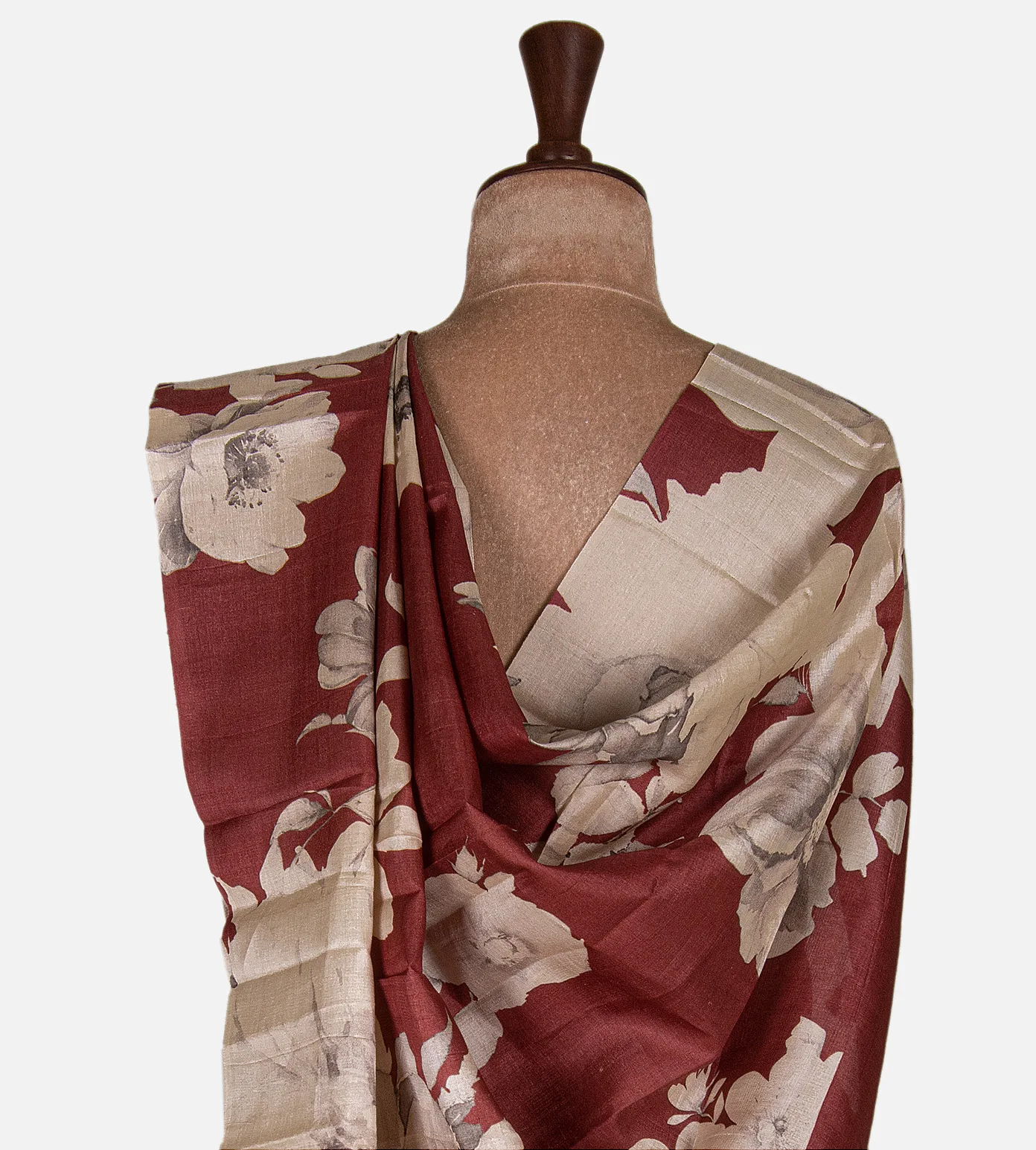 maroon-tussar-saree-d09128801-c