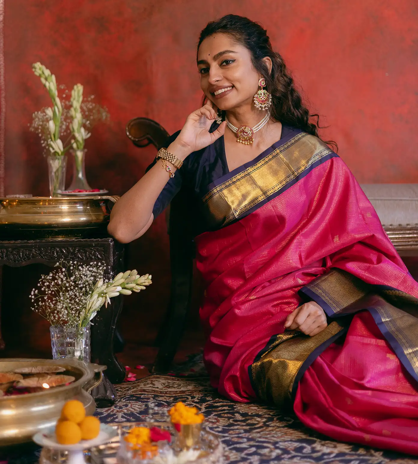 5 Exquisite Handloom Kanchipuram Silk Sarees for the Modern Maximalist Bride-3