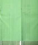 Kelly Green Silver Zari Kanjivaram Saree3