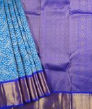 Double Shaded Pallu Kanjivaram Silk Saree Blue1