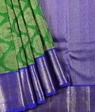 Green Pure Kanjivaram Silk with Golden Border1