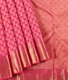 Taffy Pink Pure Kanjivaram Silk with Golden Border1
