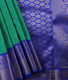 Sapphire Green Pure Kanjivaram Silk Saree1