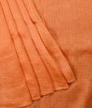 Orange Linen Saree1