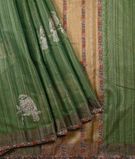 Forest Green Tissue Chanderi Saree1