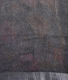 Charcoal Black Cotton Linen Saree4