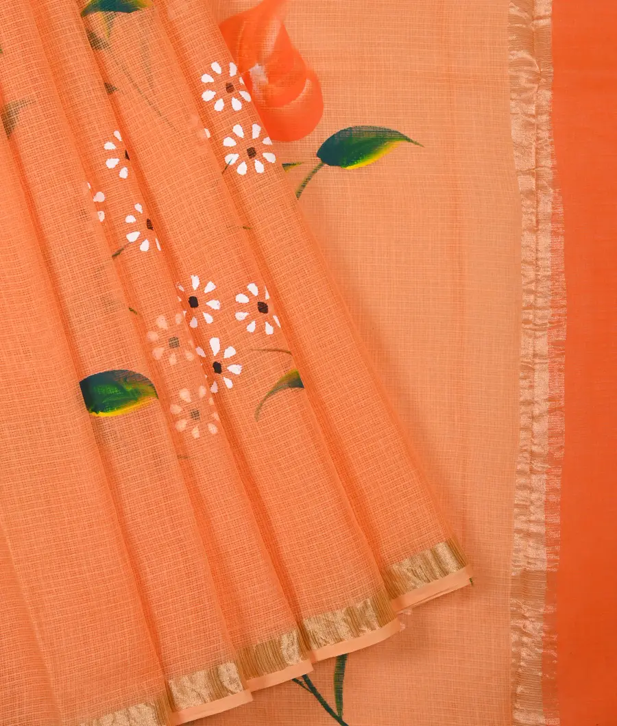 Pure Kota-Doria Saree with Blouse and embroidery work – thecotlin