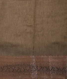 Beige Chanderi Silk Saree4