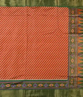 Rust  Orange Semi Pattola Sarees2