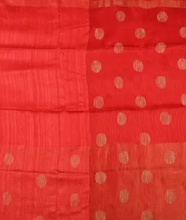Deep Red Saree Gold Zari Butta Pure Matka Silk saree2