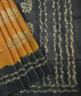 mustard-yellow-with-grey-bagalpuri-tussar-silk-saree-220865-a